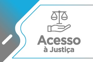 mãos seguram uma balança de da Justiça - Acesso à Justiça.